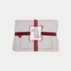 Lot &eacute;charpe bonnet avec broderie gris fonc&eacute; femme