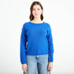 Pull manches longues bleu electrique femme
