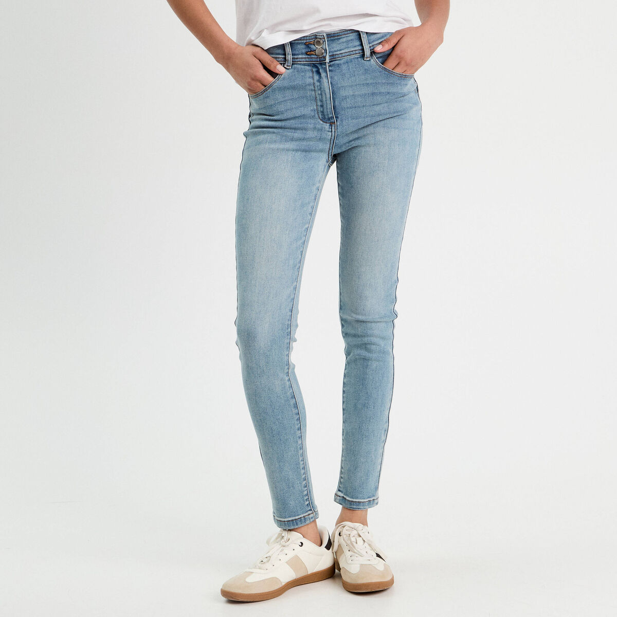 Jeans slim push-up denim double stone femme