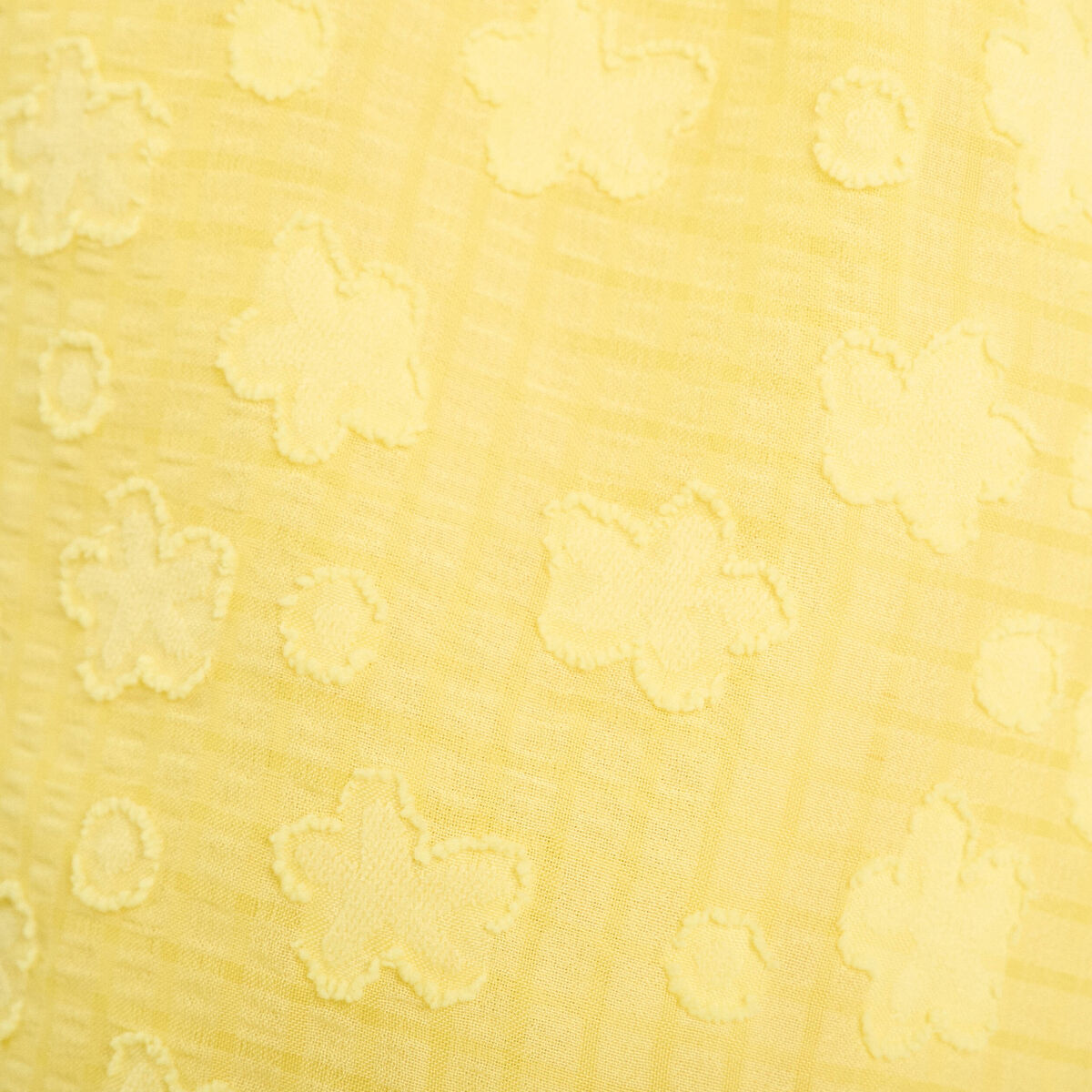 Blouse manches courtes jaune pastel femme