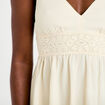 D&eacute;bardeur d&eacute;tail crochet ecru femme
