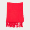 &Eacute;charpe &agrave; franges rouge femme