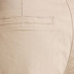 Short chino ceintur&eacute; beige femme
