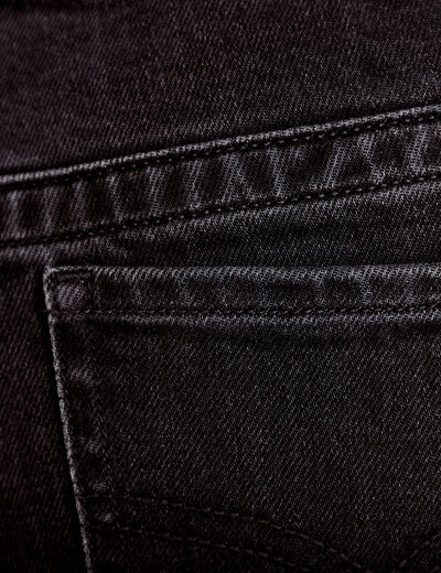 Jean bootcut taille basse denim snow noir femme
