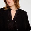 Gilet sans manches effet polaire noir femme