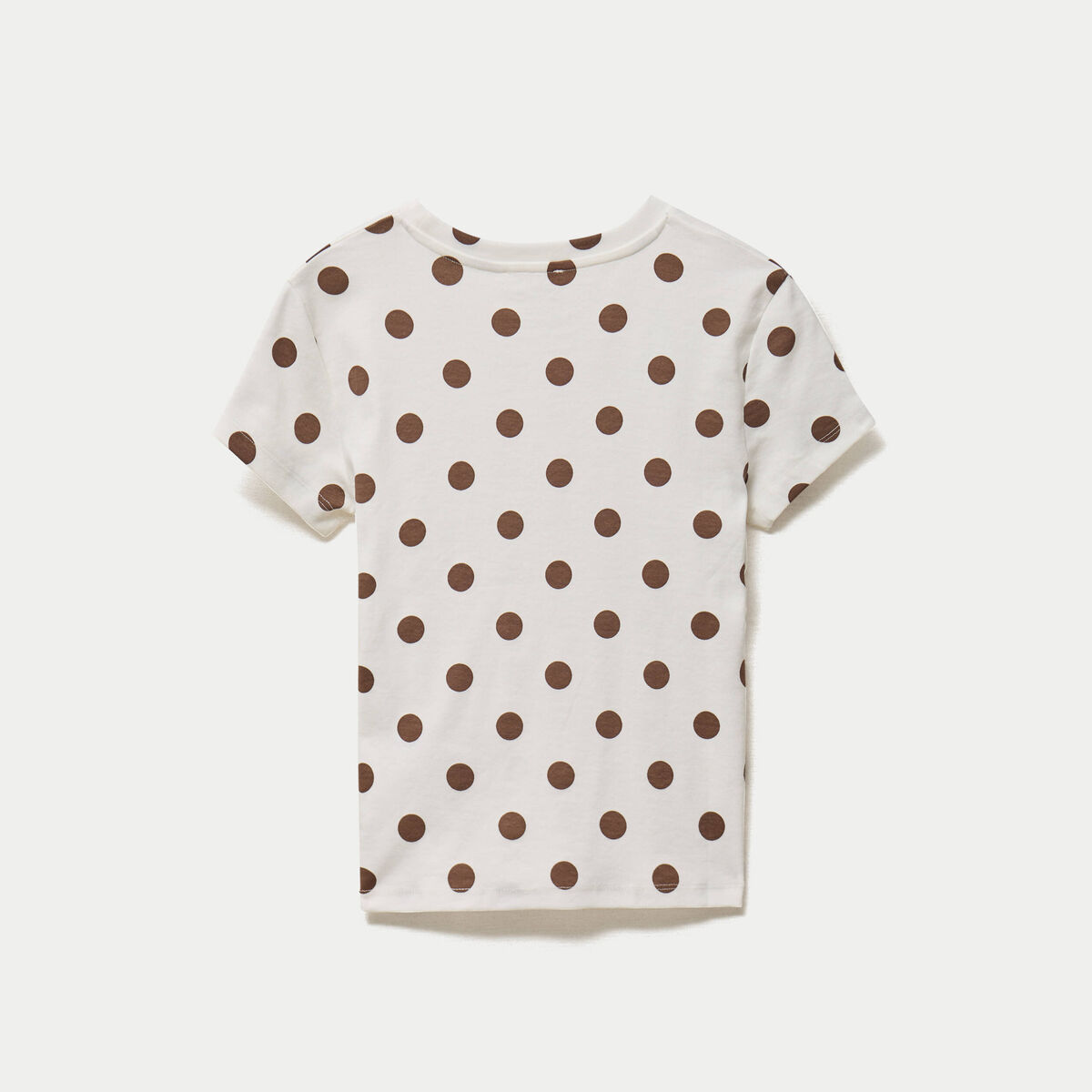 Top ajust&eacute; col rond manches courtes blanc femme
