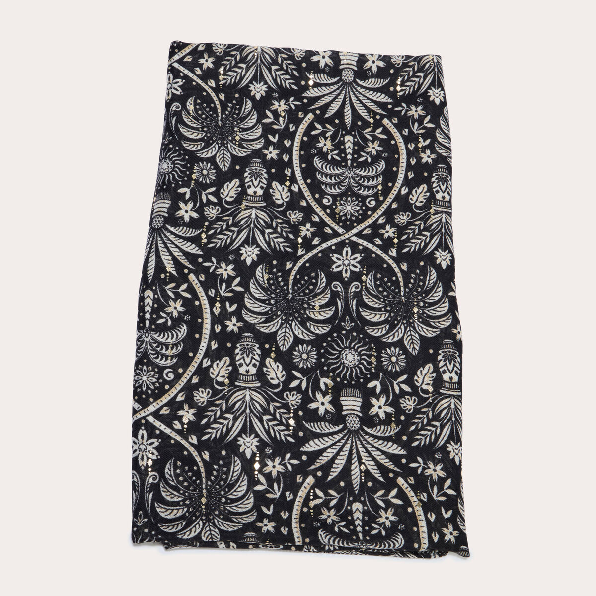 Foulard noir femme