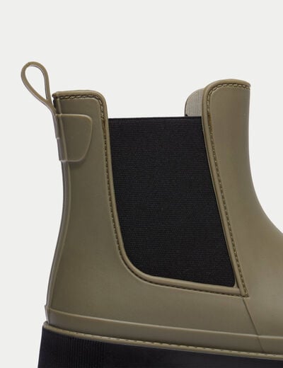 Bottines vert kaki femme