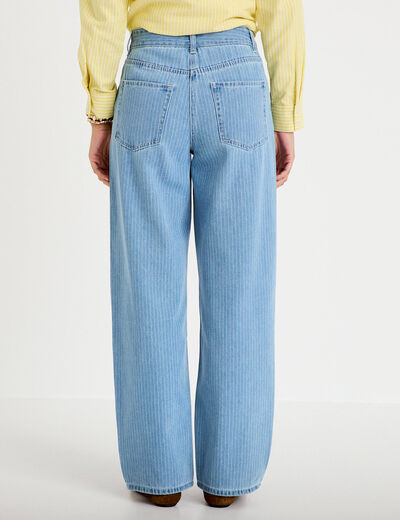 Jeans barrel bleu femme