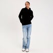 Pull avec col roul&eacute; noir femme