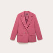 Blazer col tailleur manches longues vieux rose femme