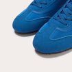 Basket aspect daim bleu electrique femme