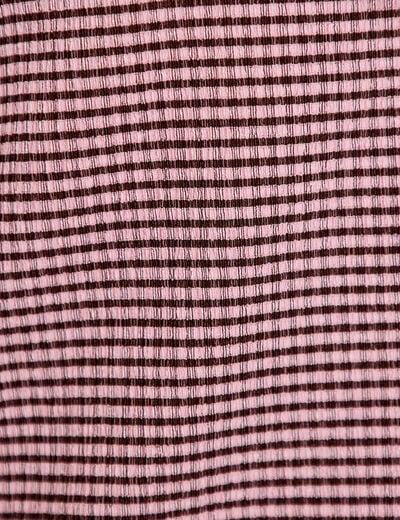 Blouse col montant manches longues rose femme