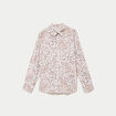 Chemise droite manches longues blanc femme