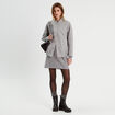 Robe pull effet 2-en-1 gris clair femme