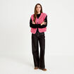 Pull col rond noir femme