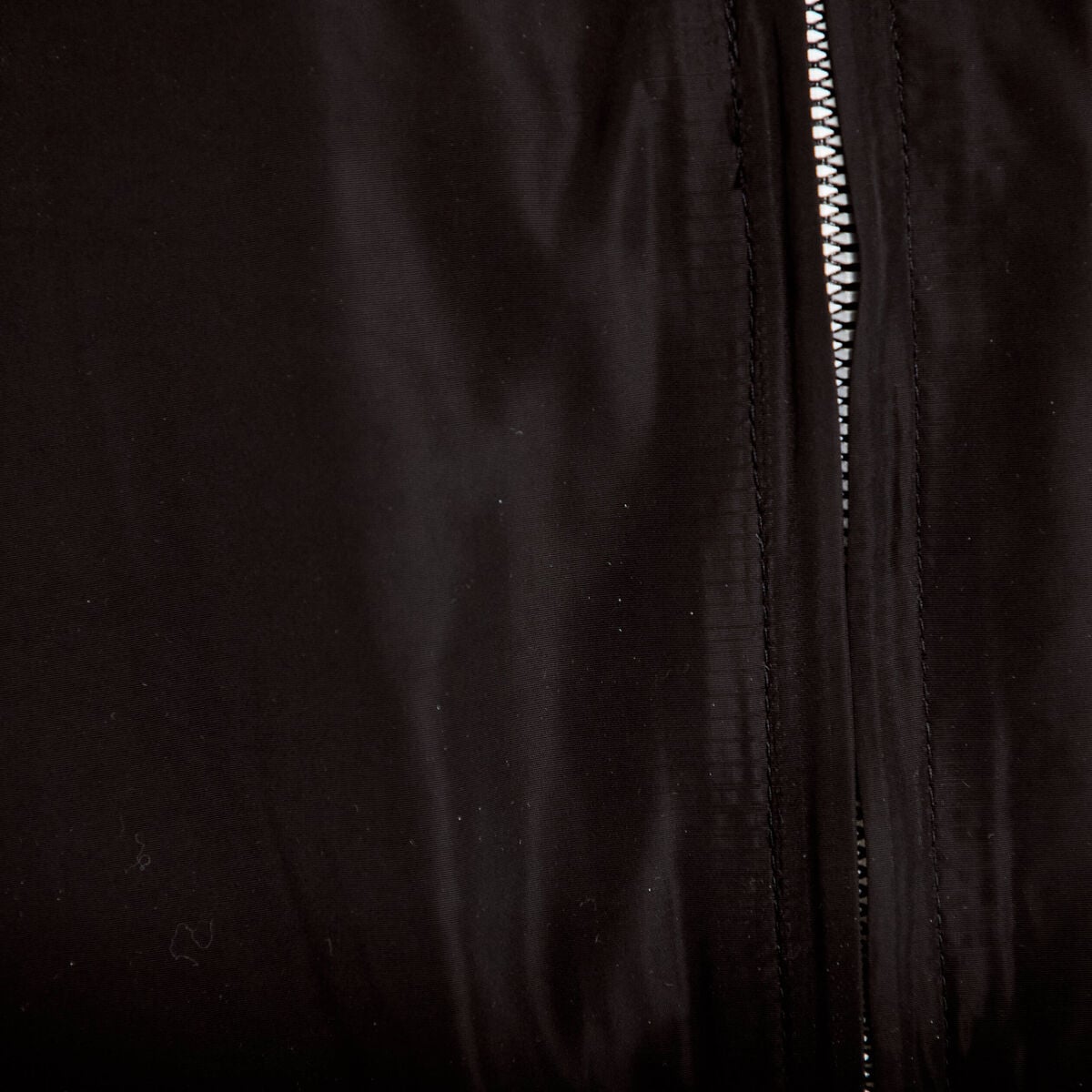 Coupe-vent oversize cropped bi-mati&egrave;re noir femme
