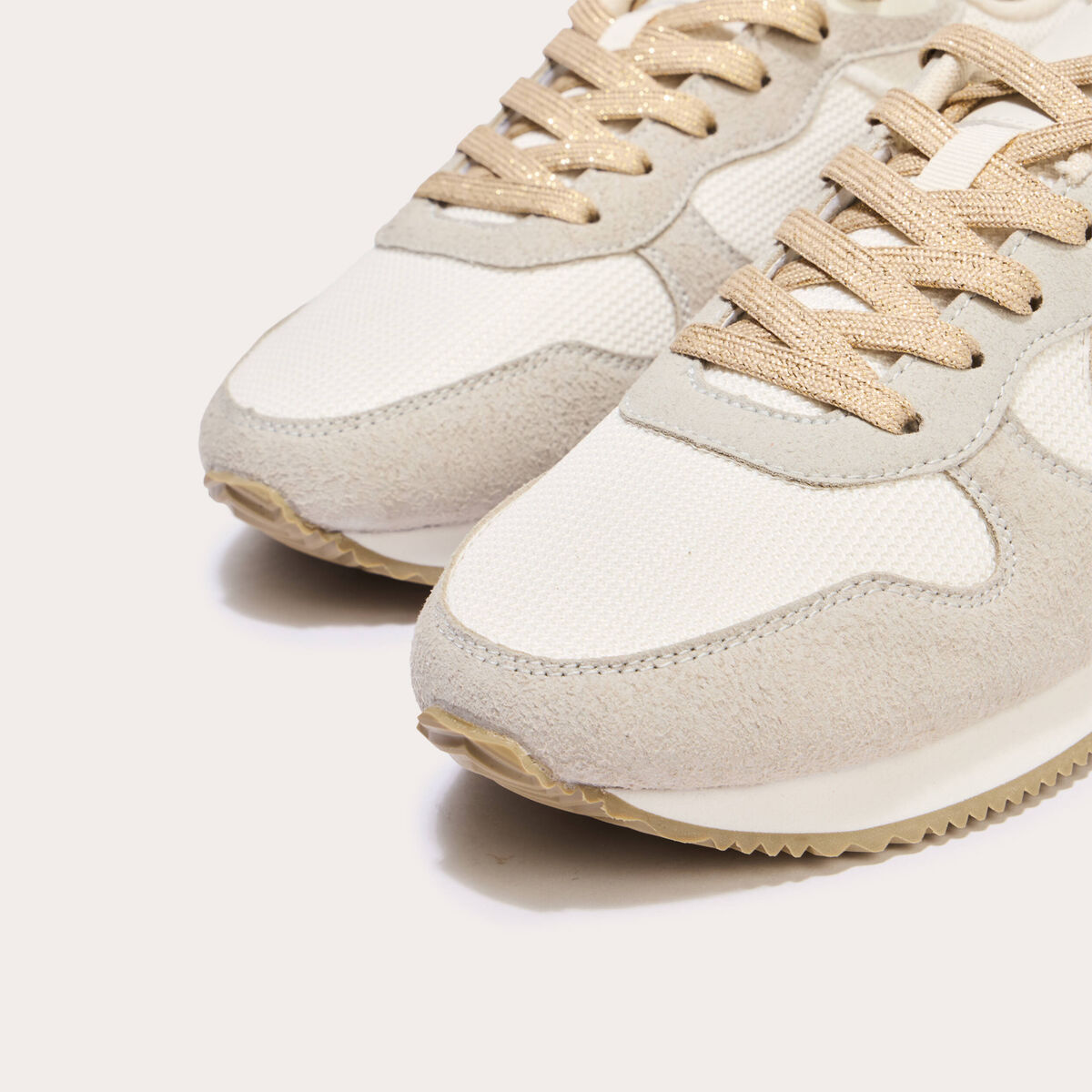 Sneakers plates couleur or femme