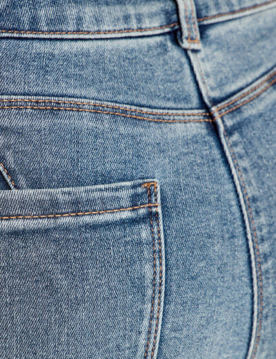 Jeans skinny push-up taille haute denim double stone femme