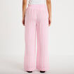 Pantalon large fluide taille standard rose femme