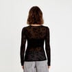 T-shirt ajust&eacute; manches longues noir femme
