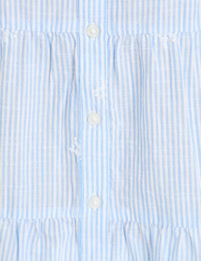 Chemise droite manches 3/4 blanc femme