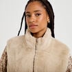 Veste r&eacute;versible sans manches beige femme