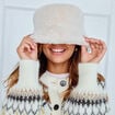 Bob fausse fourrure sable femme