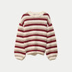 Pull ample manches longues ivoire femme