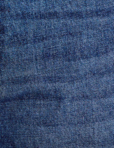 Jeans wide leg taille haute bleu fonc&eacute; femme