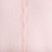 Gilet col rond manches longues rose clair femme