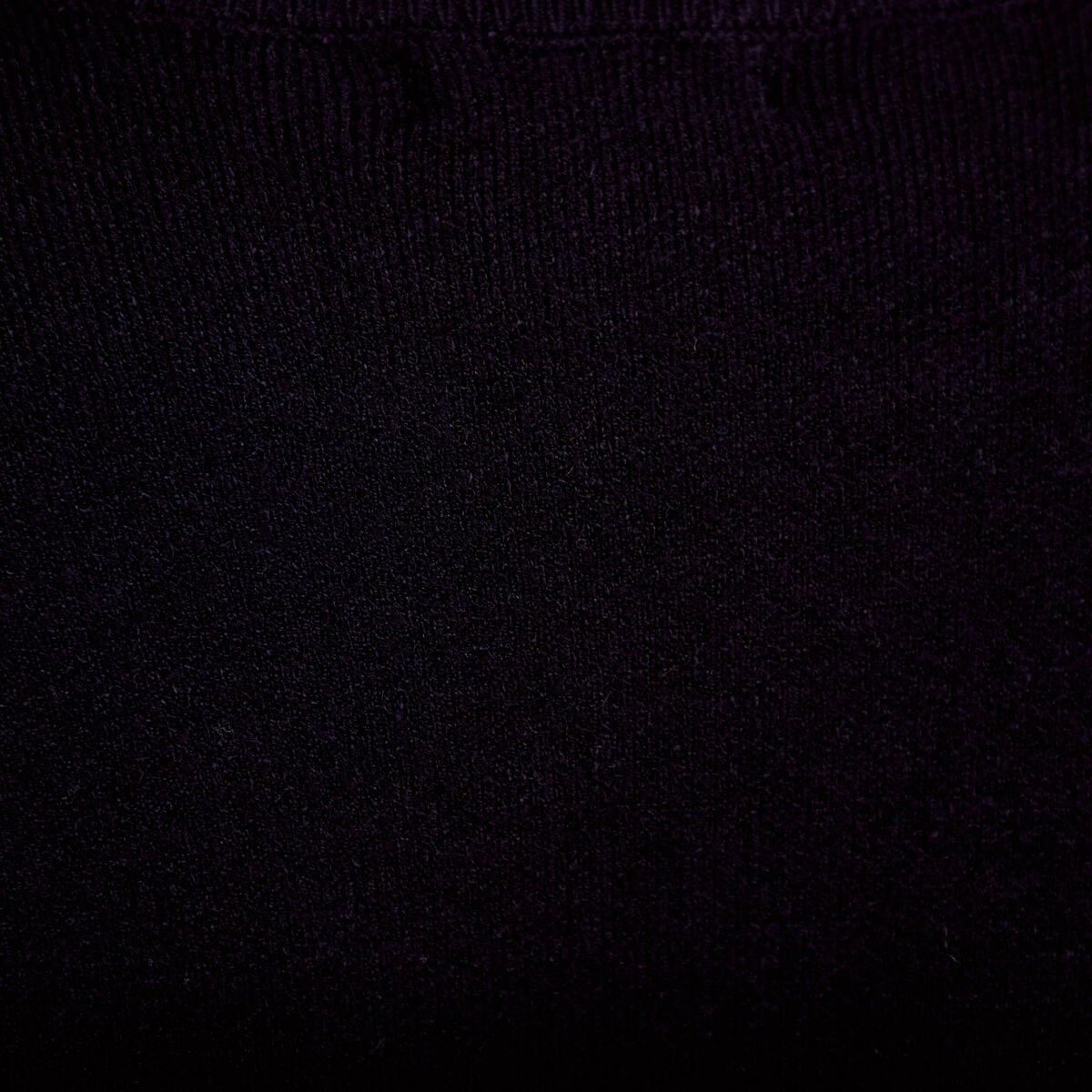 Pull col montant manches longues bleu marine femme