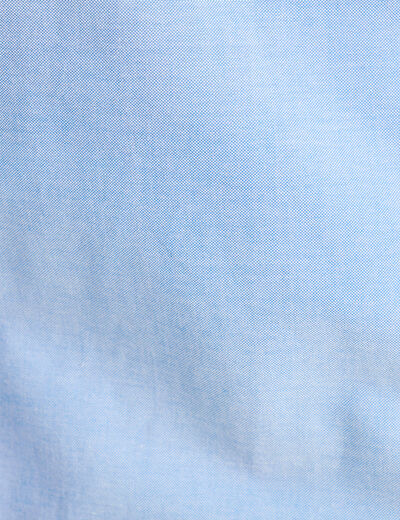 Chemise manches longues bleu ciel femme