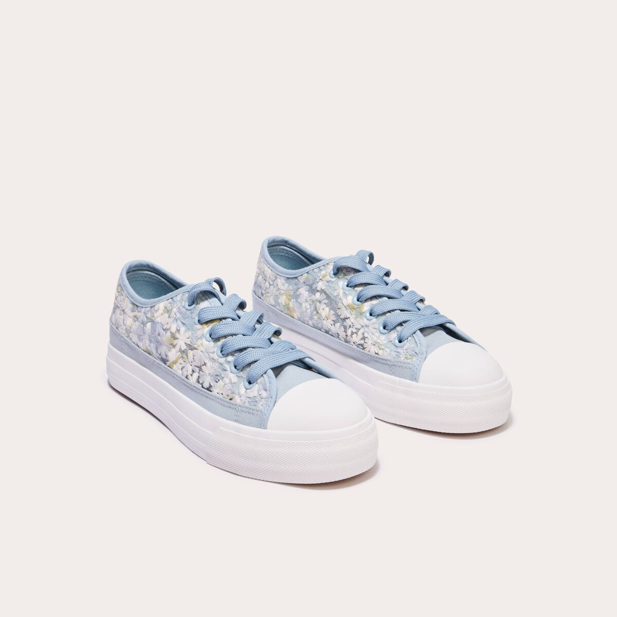 Tennis plates en dentelle bleu clair femme