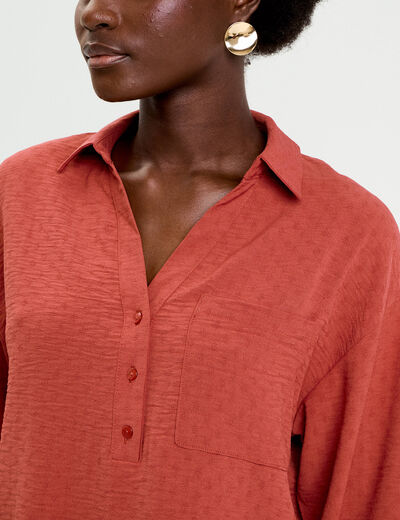 Vareuse manches longues vieux rose femme