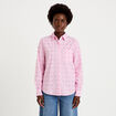 Chemise coupe ample manches longues rose femme