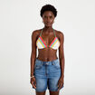 Haut de maillot de bain en crochet rouge femme
