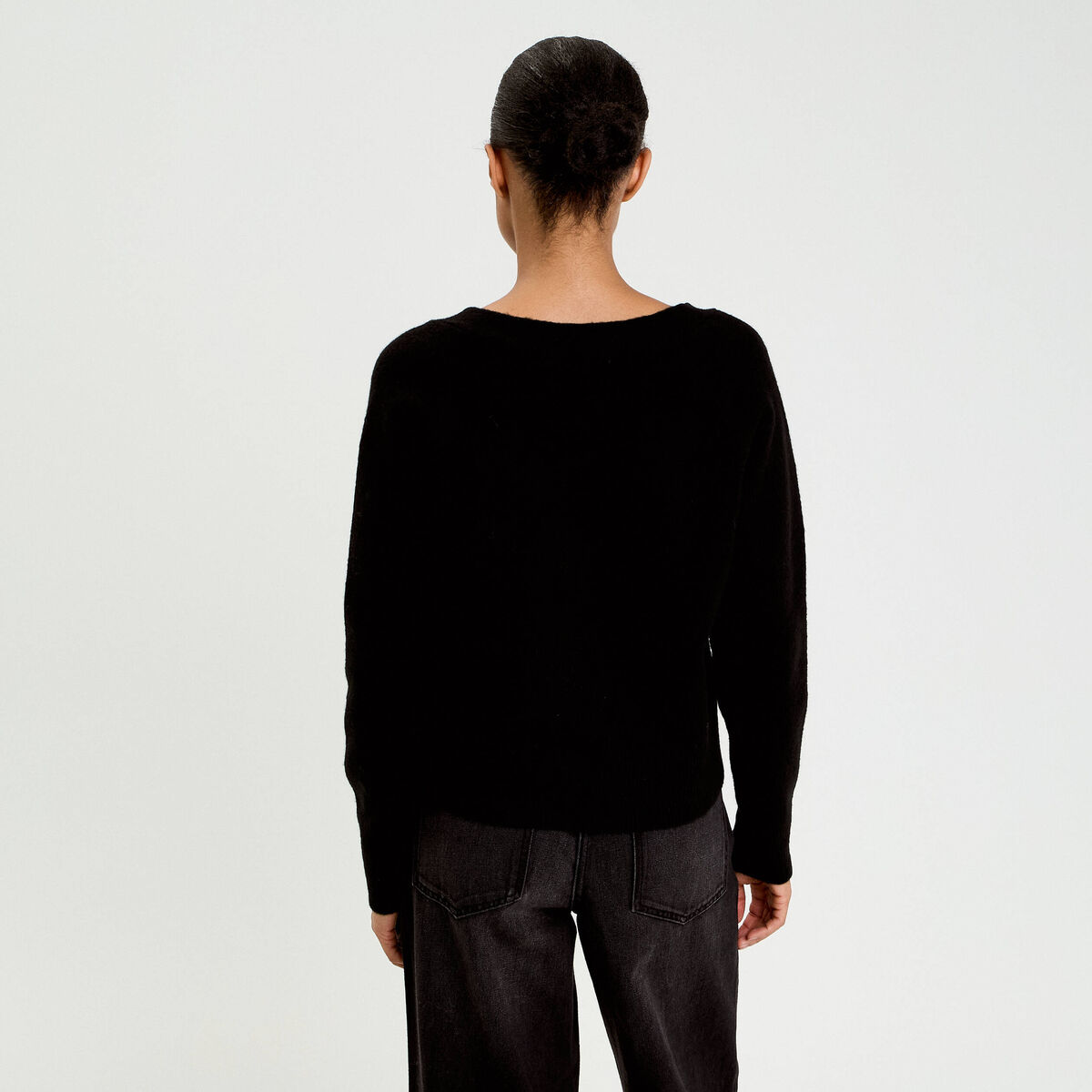 Gilet boutons coeur noir femme