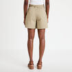Jupe-short trap&egrave;ze courte vert femme