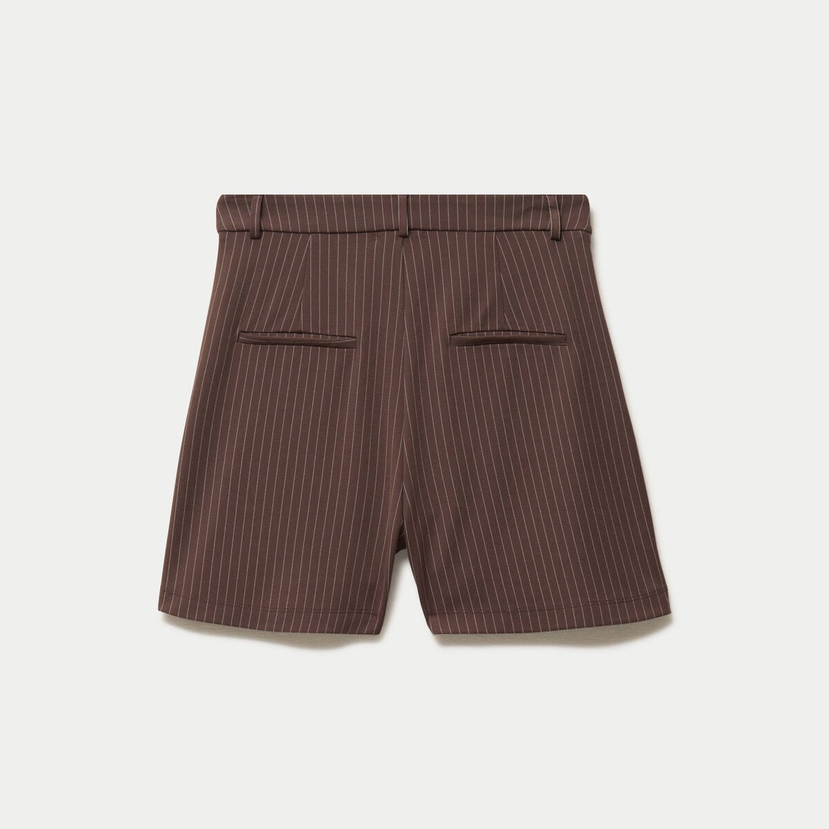 Short taille haute marron chocolat femme