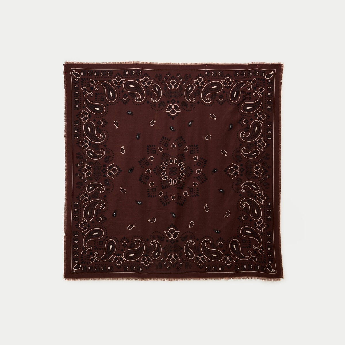 Foulard marron fonc&eacute; femme