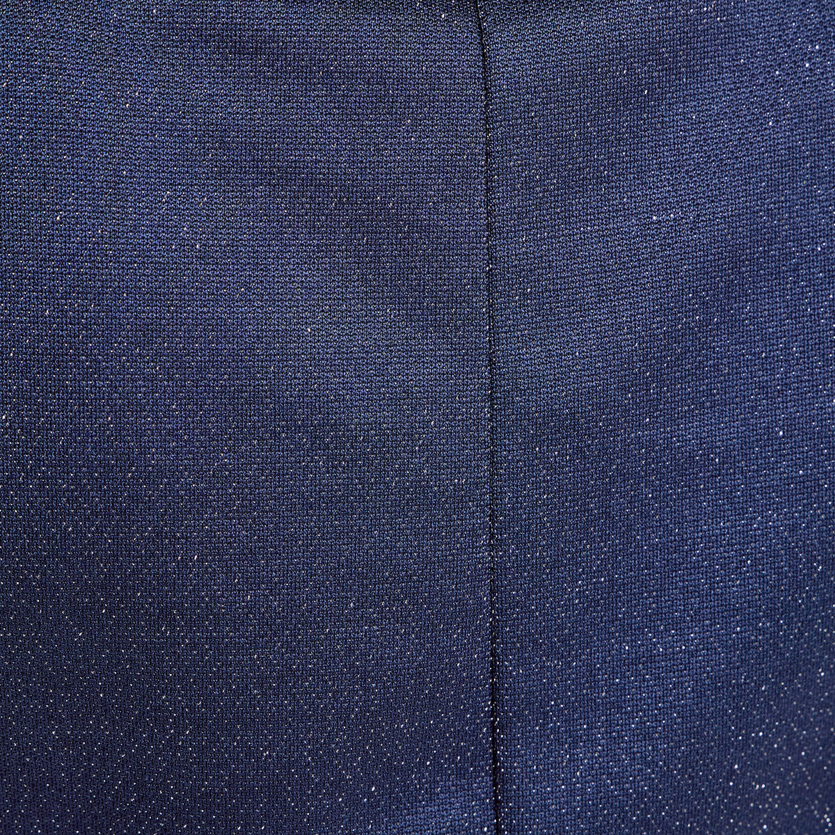 Robe longue fils m&eacute;tallis&eacute;s bleu fonc&eacute; femme