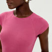 T-shirt manches courtes vieux rose femme