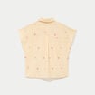 Chemise droite sans manches jaune femme