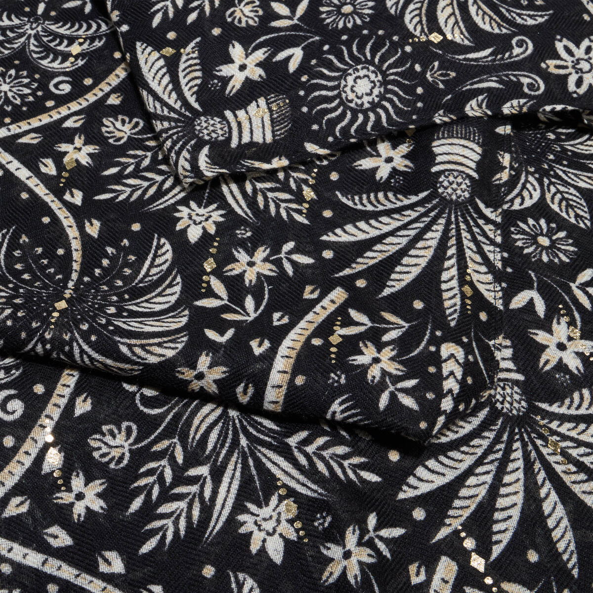 Foulard noir femme