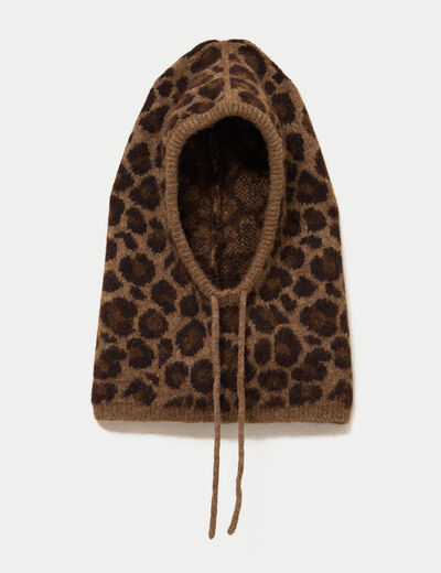 Cagoule marron fonc&eacute; femme