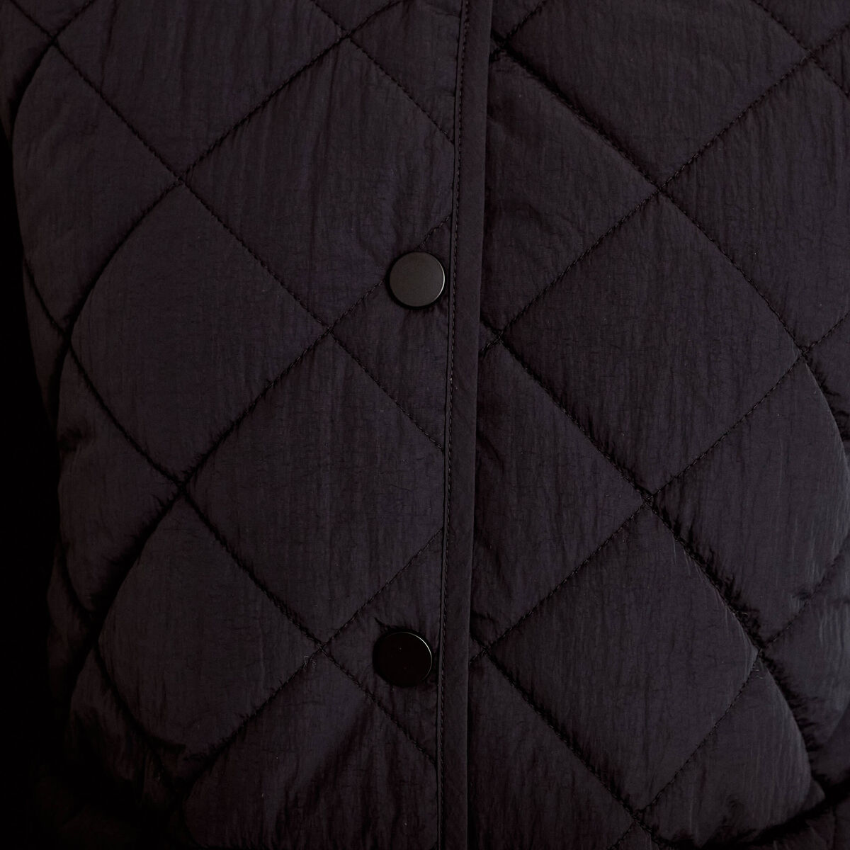Veste matelass&eacute;e noir femme