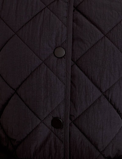 Veste matelass&eacute;e noir femme