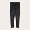 Jean skinny taille basse denim noir femme