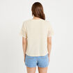 T-shirt manches courtes ecru femme